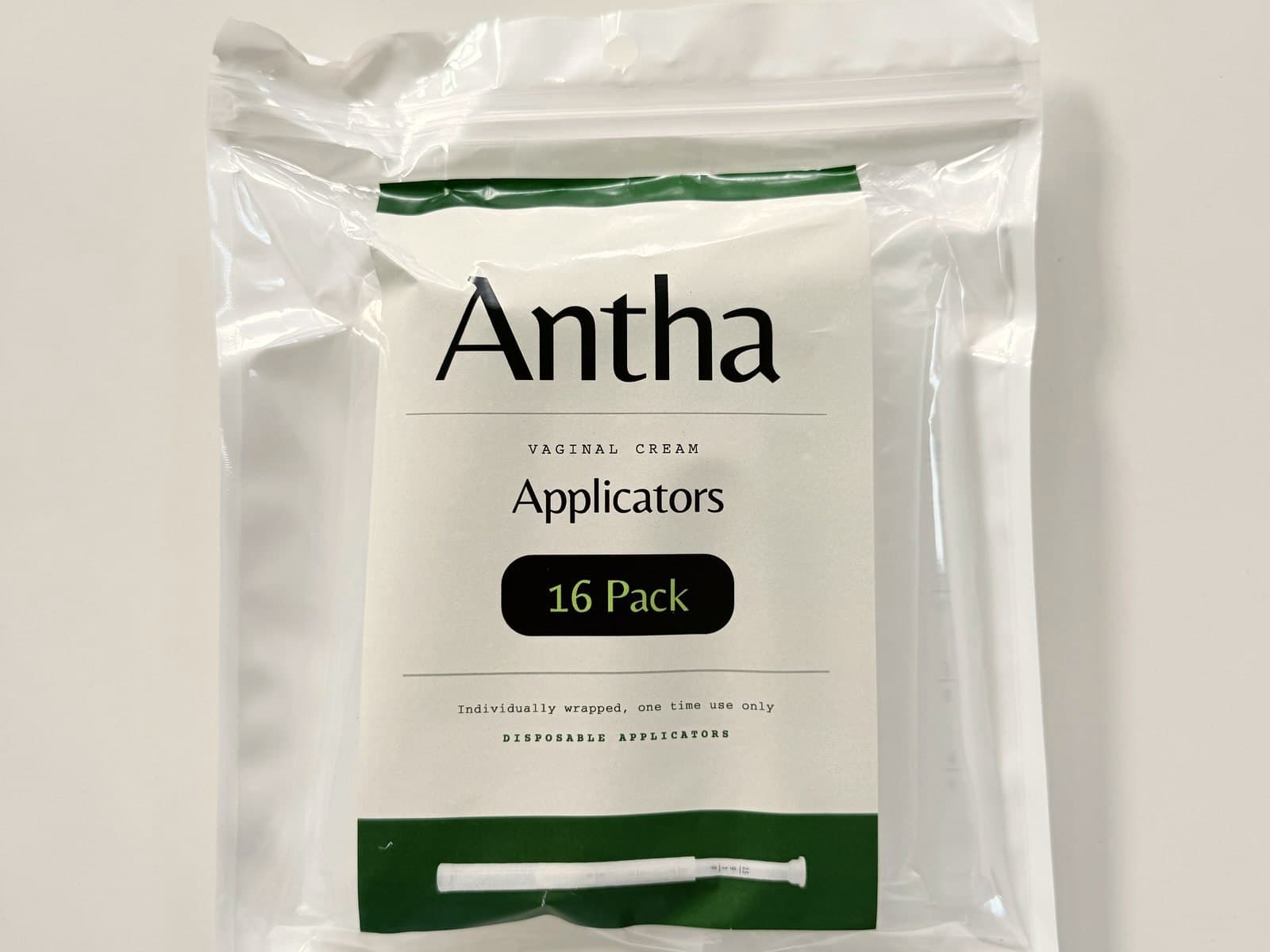 Sealed Antha vaginal cream applicators 16 pack
